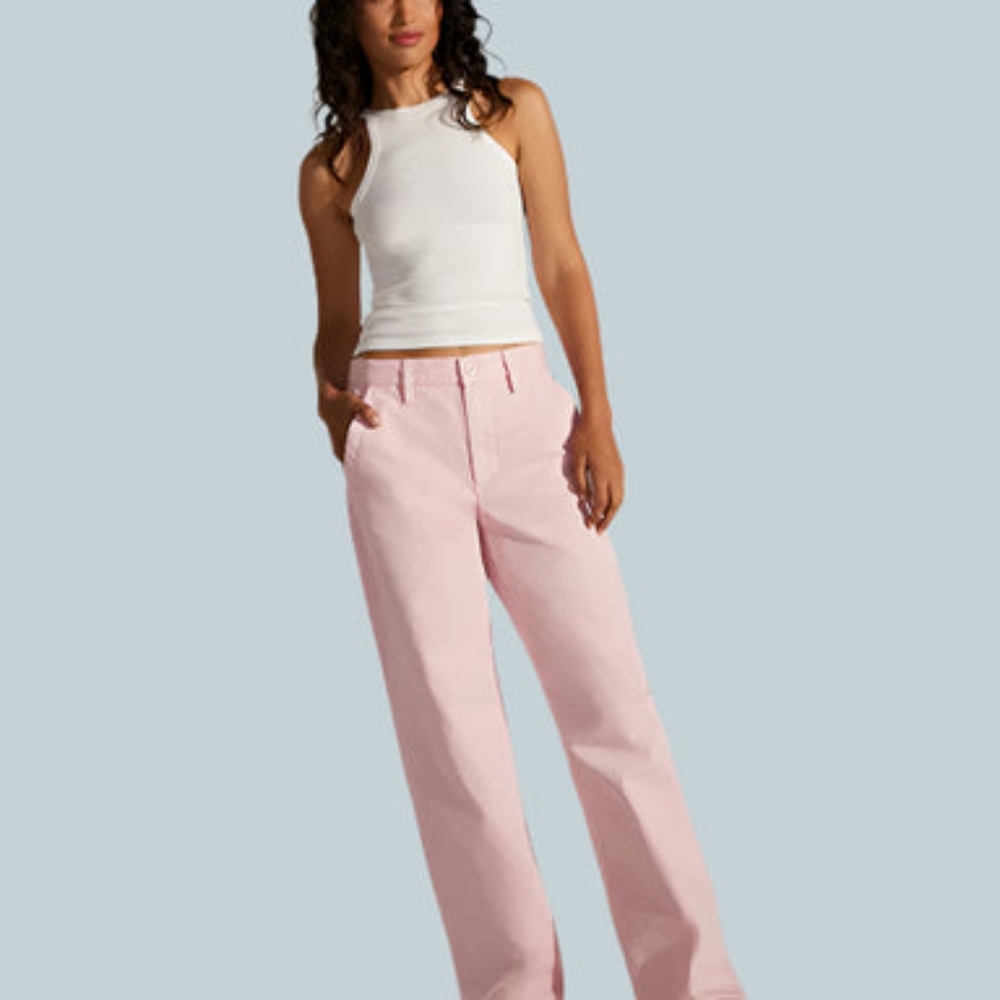 Favorite Daughter The Taylor Trouser Low Rise Pants, Ballet Pink, Sz. 26, GUC - Picture 6 of 7